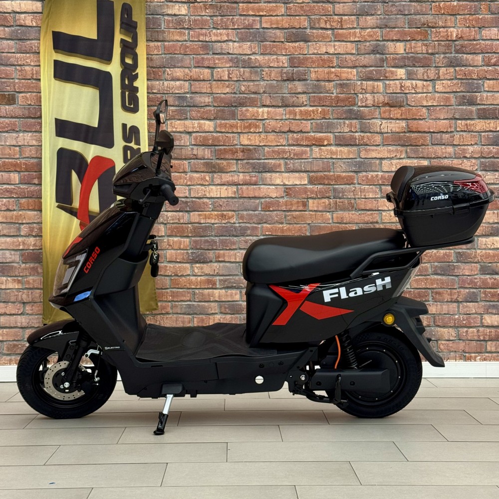 Електроскутер Corso FlashX FX-906852, 1200W, 72V/23Ah, запас ходу 60 км, макс. швидкість 58 км/год, LED-панель