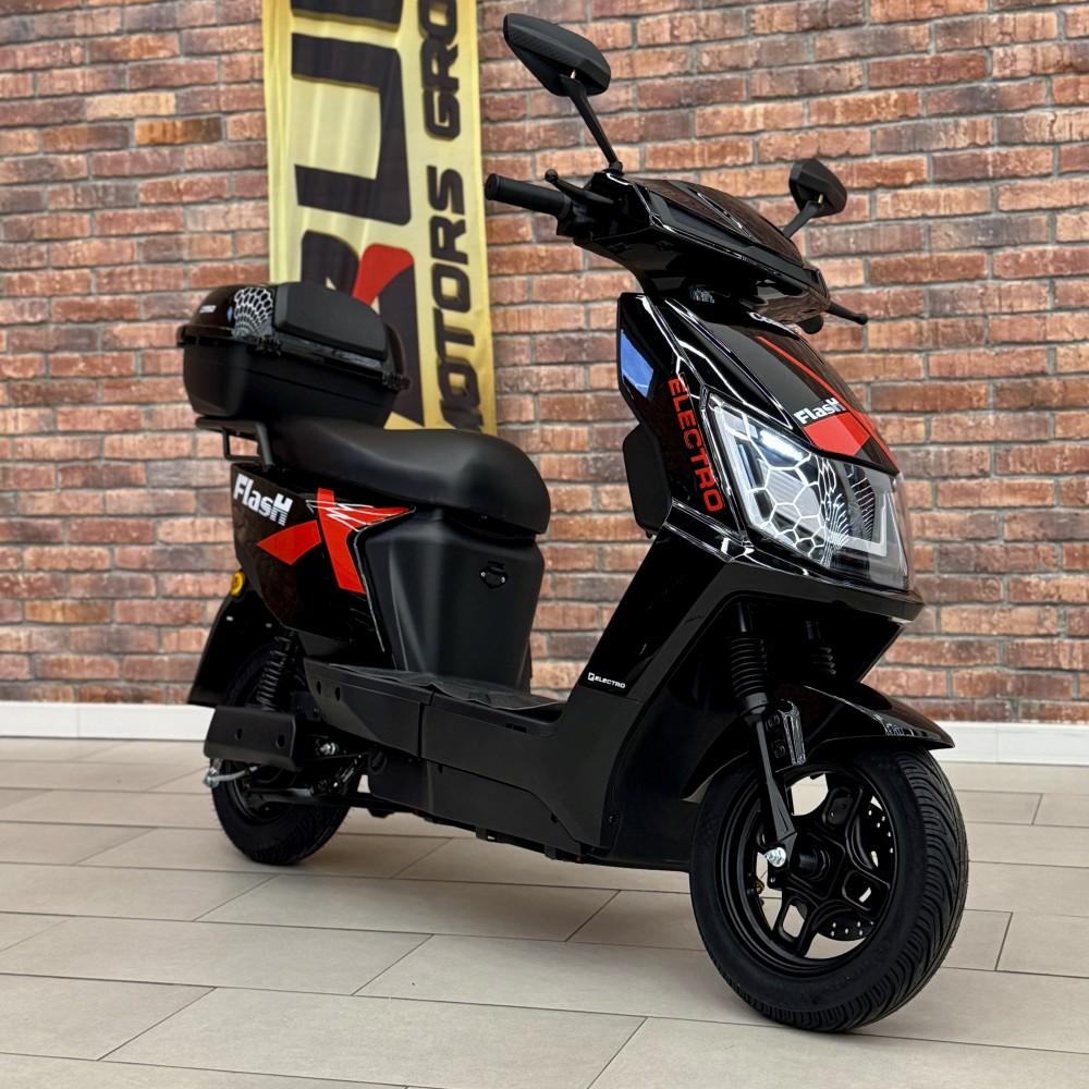 Електроскутер Corso FlashX FX-906852, 1200W, 72V/23Ah, запас ходу 60 км, макс. швидкість 58 км/год, LED-панель