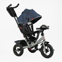 Велосипед триколісний дитячий Best Trike 3390/32-068, надувні колеса (29 см/26 см), керована ручка, фара з USB, пульт і звукові ефекти