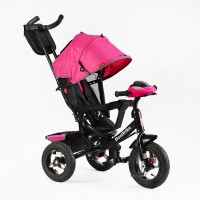 Велосипед триколісний дитячий Best Trike 3390/33-908, надувні колеса (29 см/26 см), керована ручка, фара з USB, пульт і звукові ефекти