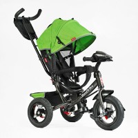 Велосипед триколісний дитячий Best Trike 3390/34-820, надувні колеса (29 см/26 см), керована ручка, фара з USB, пульт і звукові ефекти