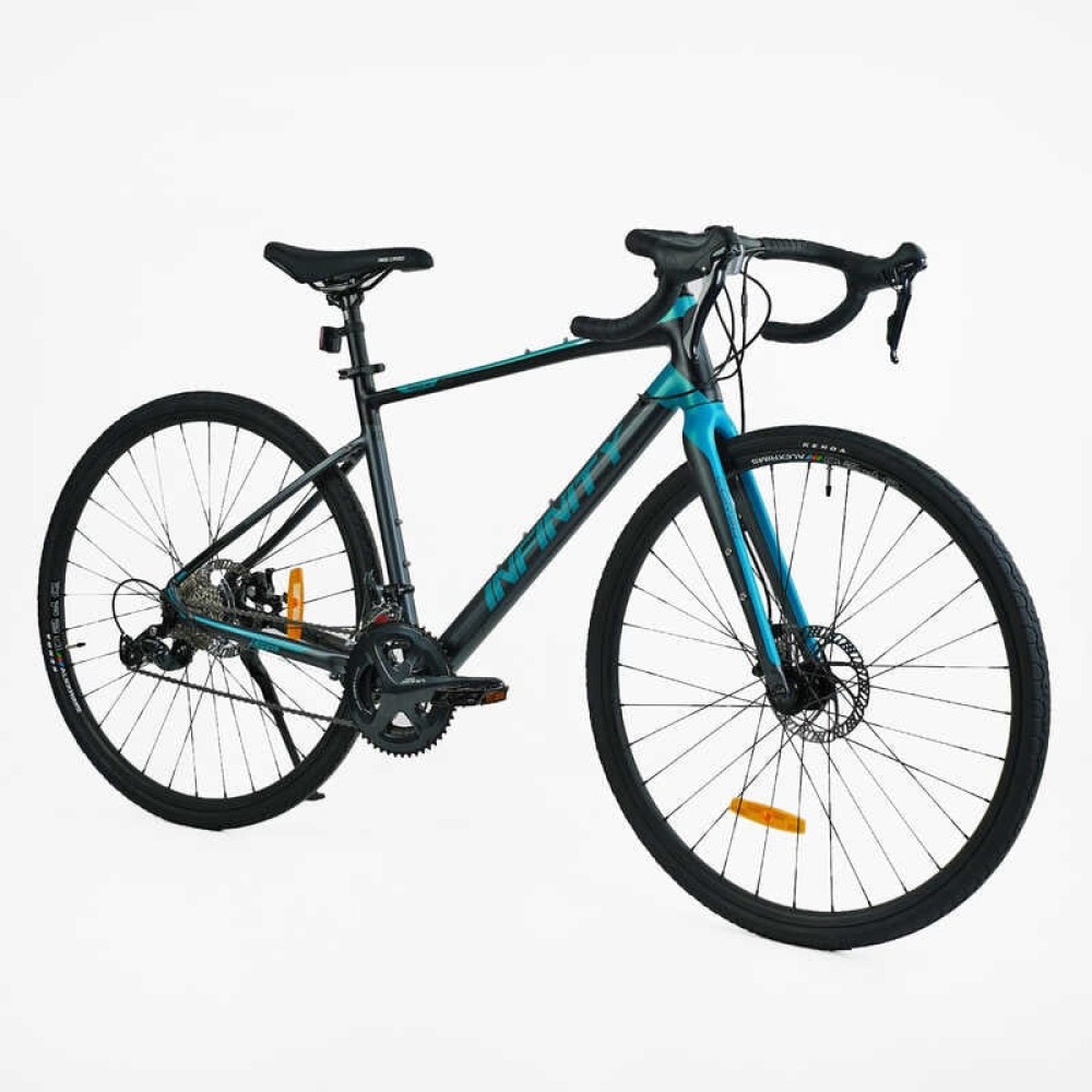 Велосипед Гравійний Corso "Infinity" FN-28420 алюмінієва рама 21", Shimano SORA 18 швидкостей, карбонова вилка