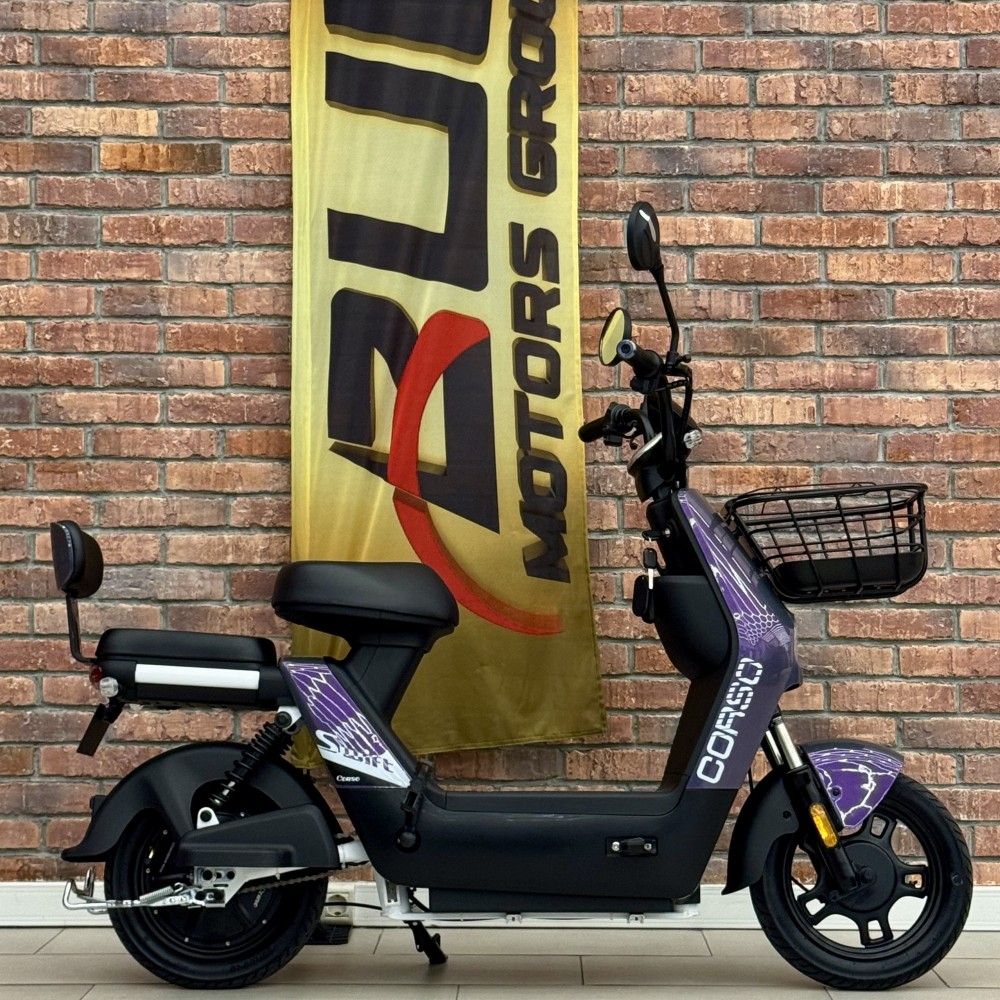 Електричний мопед Corso Swift SW-500632 500W 60V/20Ah, макс. швидкість 30 км/год, педальний привід, LED дисплей, кошик