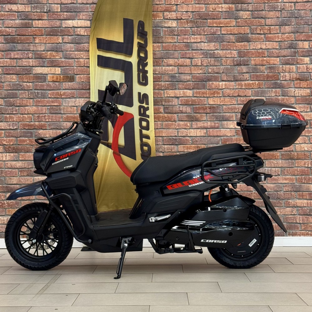Електроскутер Corso BlackFury BF-645014 2800W акумулятор LiFePO₄ 72V 40Ah до 70 км/год запас ходу 101 км