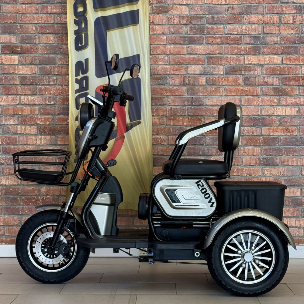Електричний трицикл Corso Logan LN-801200, 1200W 72V/23Ah, 3 місця, LED фара, сигналізація