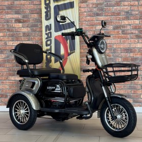Електричний трицикл Corso Logan LN-801200, 1200W 72V/23Ah, 3 місця, LED фара, сигналізація