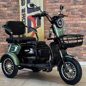 Електричний трицикл Corso Logan LN-951200, 1200W 72V/23Ah, 3 місця, LED фара, сигналізація