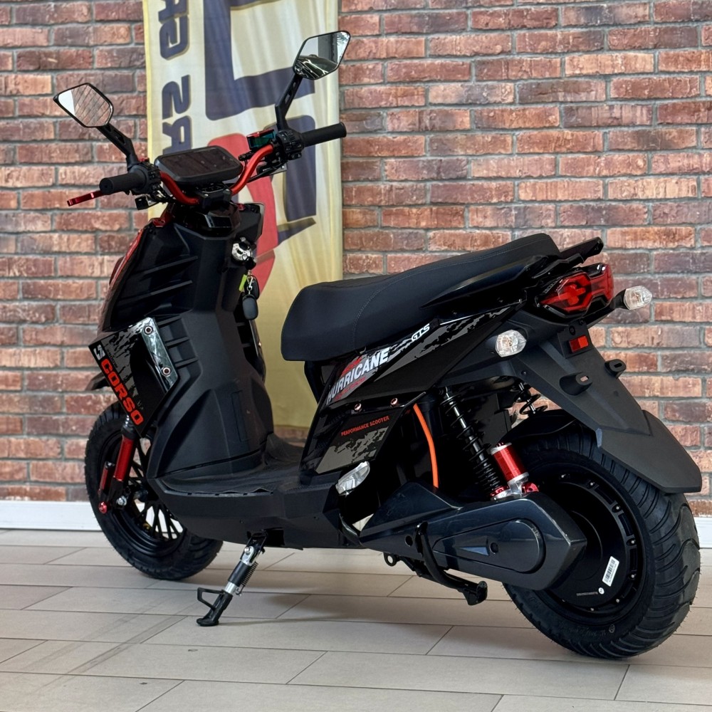 Електроскутер Corso Hurricane HR-230114, 2500W акумулятор LiFePO₄ 72V 40Ah до 70 км/год, запас ходу 110 км
