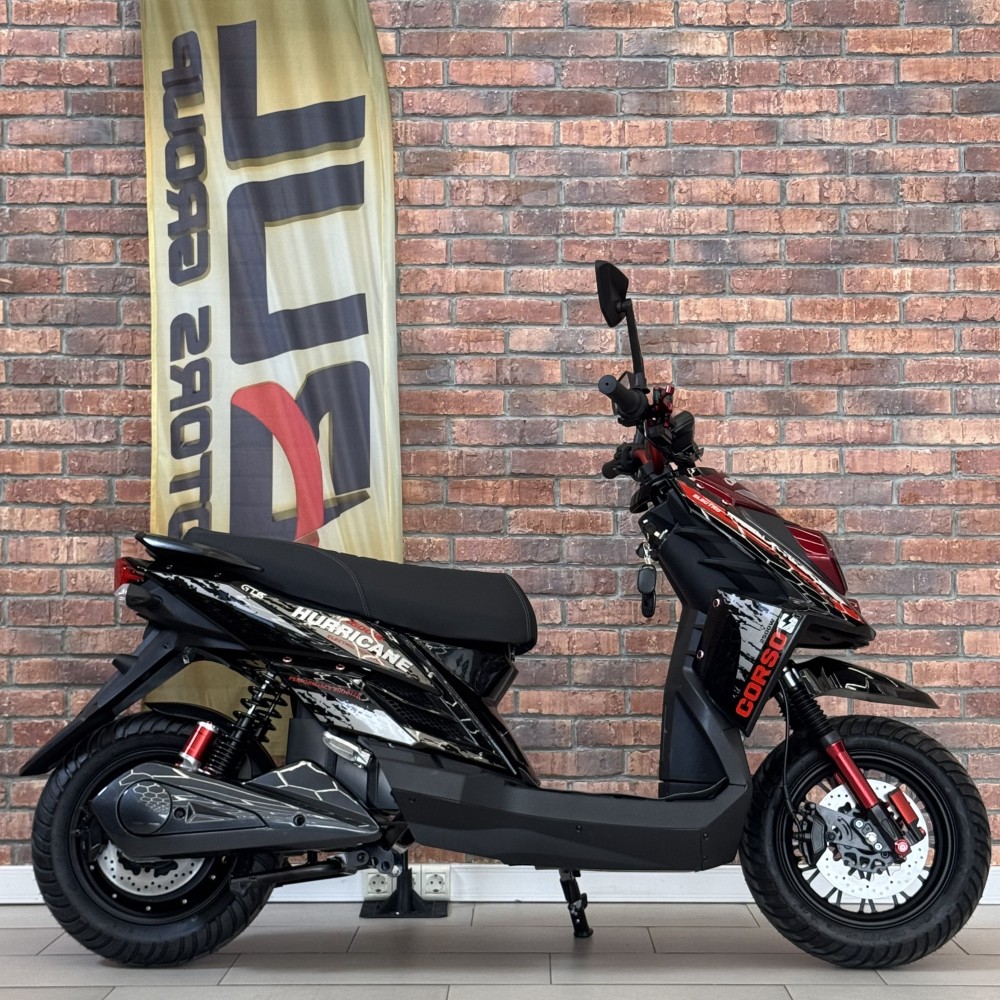 Електроскутер Corso Hurricane HR-230114, 2500W акумулятор LiFePO₄ 72V 40Ah до 70 км/год, запас ходу 110 км