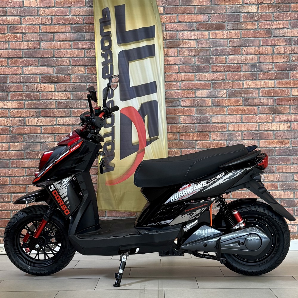 Електроскутер Corso Hurricane HR-230114, 2500W акумулятор LiFePO₄ 72V 40Ah до 70 км/год, запас ходу 110 км