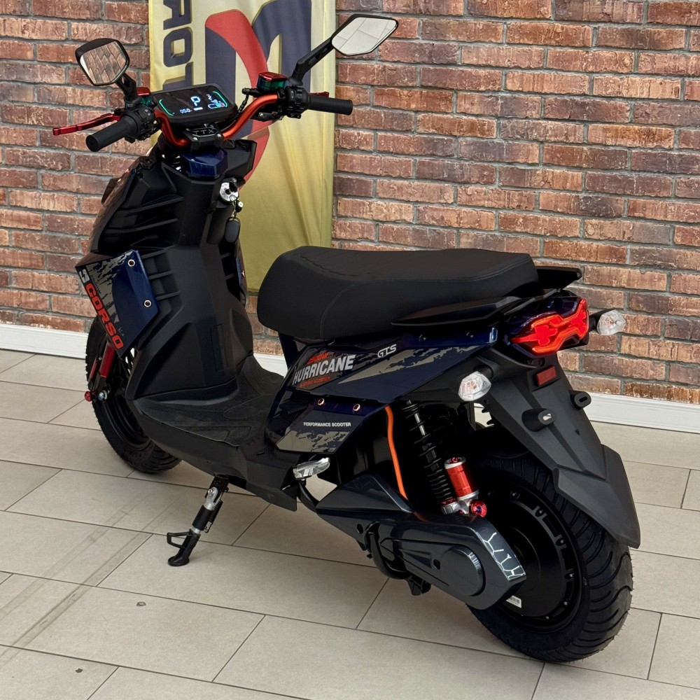 Електроскутер Corso Hurricane HR-369822, 2500W акумулятор LiFePO₄ 72V 40Ah до 70 км/год, запас ходу 110 км