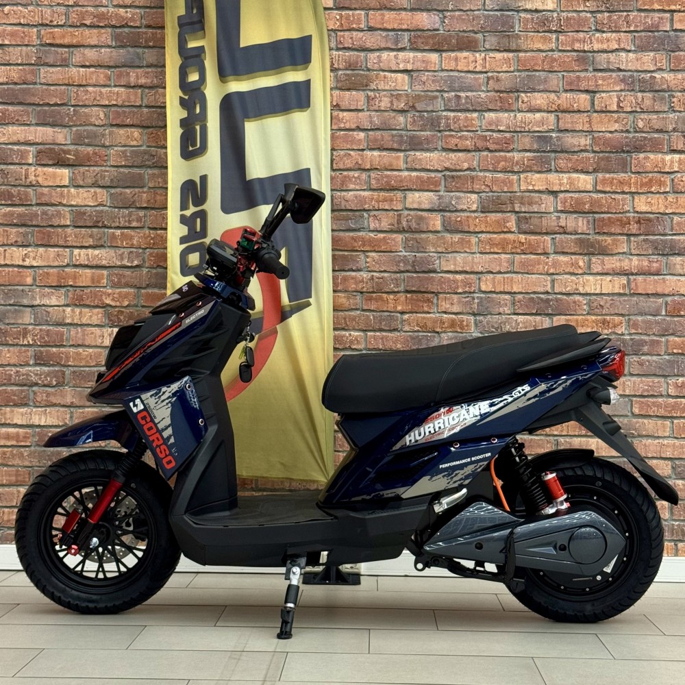 Електроскутер Corso Hurricane HR-369822, 2500W акумулятор LiFePO₄ 72V 40Ah до 70 км/год, запас ходу 110 км