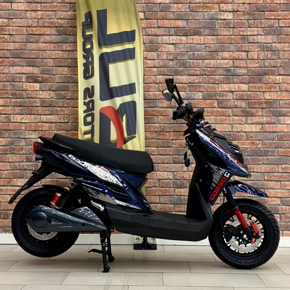 Електроскутер Corso Hurricane HR-369822, 2500W акумулятор LiFePO₄ 72V 40Ah до 70 км/год, запас ходу 110 км