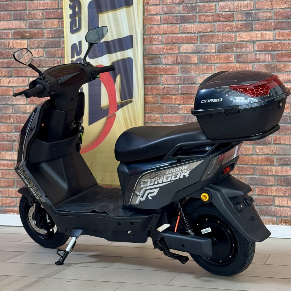 Електроскутер Corso Condor CD-901827 1500W, LiFePO4 72V/30Ah, швидкість до 60 км/год, запас ходу 105 км