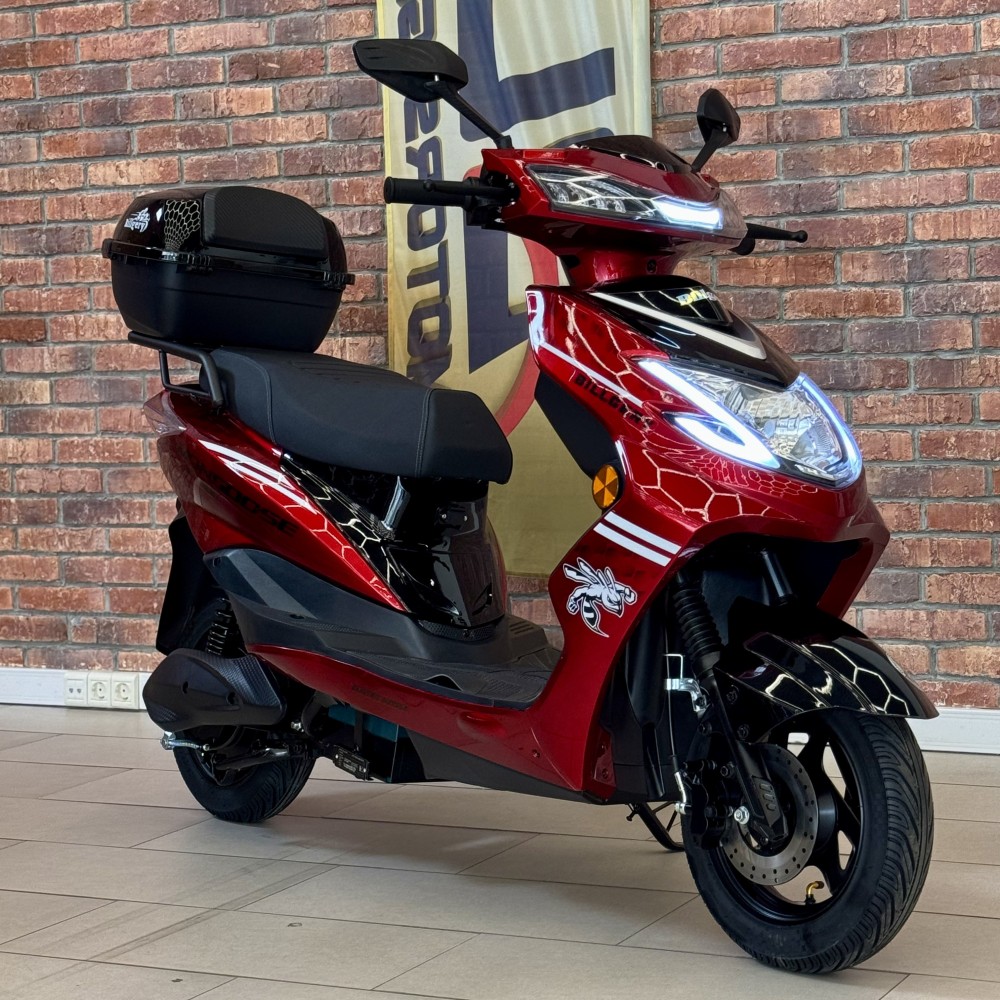 Електроскутер Billgery Mongoose MS-173924, 1200W акумулятор 72V/25Ah, LED-освітлення, до 57 км/год, запас ходу 72 км