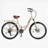 Велоcипед міський Corso «Viola» 26" дюймів VL-26704, 21-швидкісний, Shimano, з амортизаційною вилкою