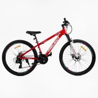 Велосипед спортивний Corso 26" «Project» R-26176, алюмінієва рама 13", дискові гальма, 21 швидкість