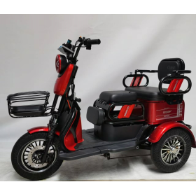 Електричний трицикл Corso PROTEX PR-377405 1200W 72V/23Ah,  3 місця, колеса 10", LED фари, сигналізація, кошик + багажний відсік