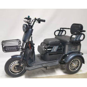 Електричний трицикл Corso PROTEX PR-702588 1200W 72V/23Ah, 3 місця, колеса 10", LED фари, сигналізація, кошик + багажний відсік