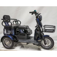 Електричний трицикл Corso PROTEX PR-801623 1200W 72V/23Ah, 3 місця, колеса 10", LED фари, сигналізація, кошик + багажний відсік