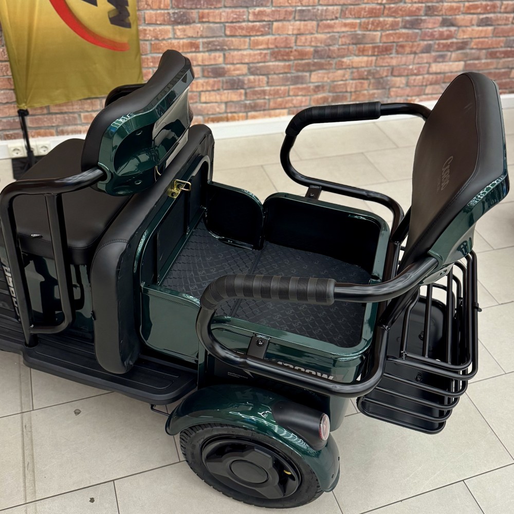 Електричний трицикл Corso «RAW» RW-169932 + 1 ЯЩИК АКУМ, двигун 1200W, акумулятор 72V/23Ah графеновий, колеса 300-10, в коробці