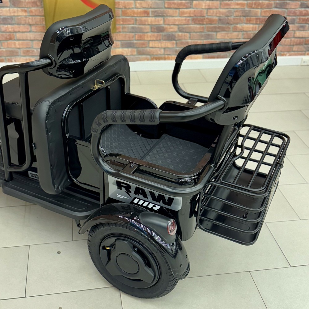 Електричний трицикл Corso «RAW» RW-411587 + 1 ЯЩИК АКУМ, двигун 1200W, акумулятор 72V/23Ah графеновий, колеса 300-10, в коробці