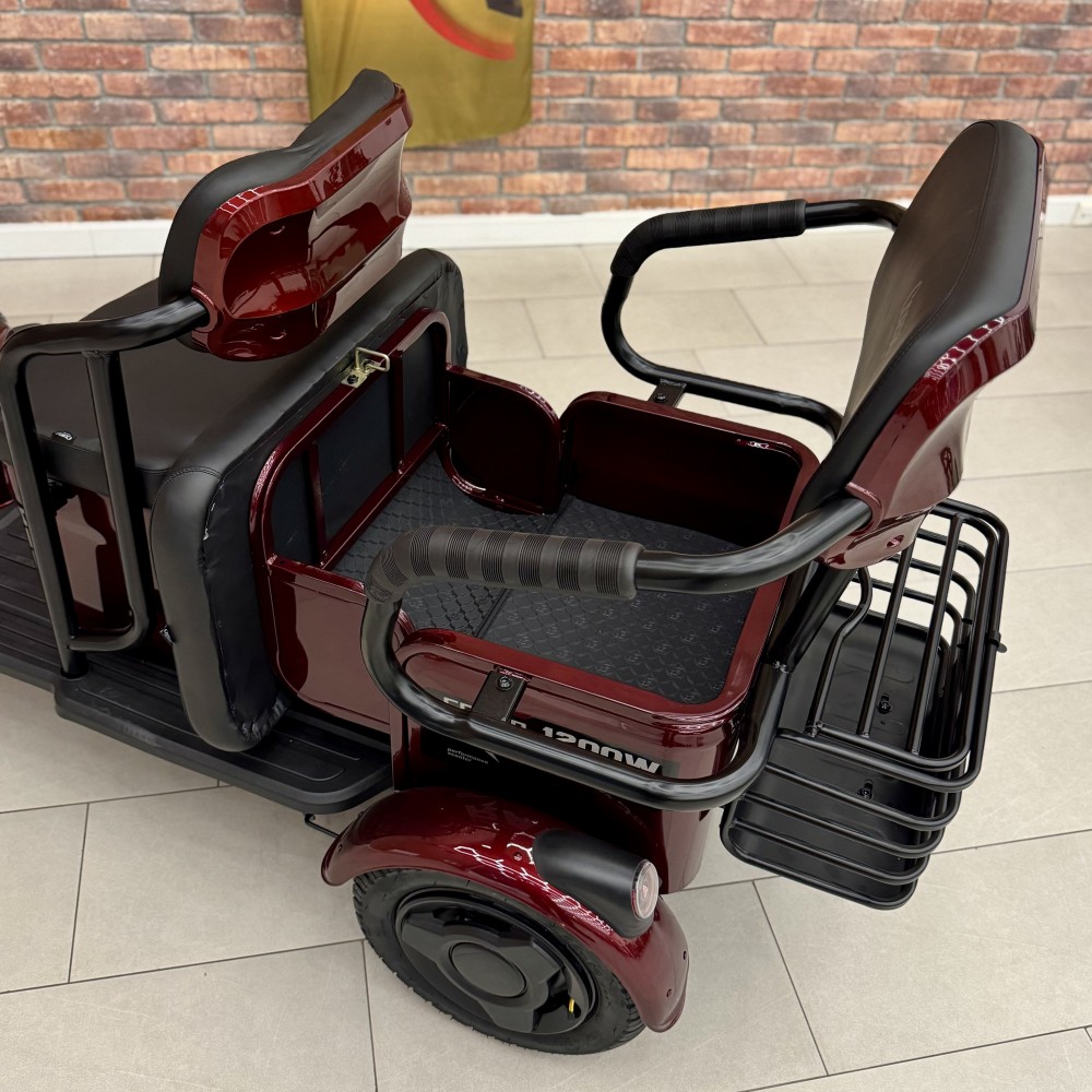 Електричний трицикл Corso «RAW» RW-756698 + 1 ЯЩИК АКУМ, двигун 1200W, акумулятор 72V/23Ah графеновий, колеса 300-10, в коробці