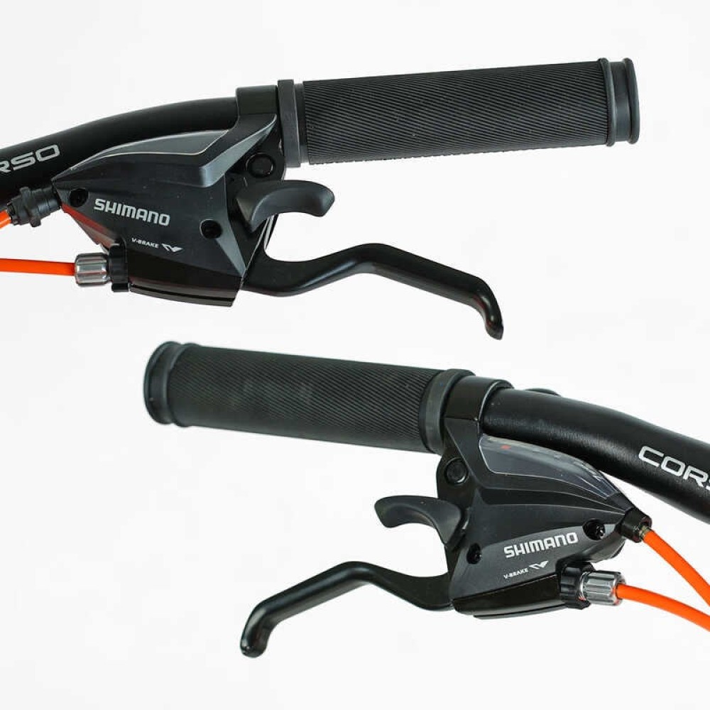 Велосипед спортивний Corso GRAVITY GR-24763 24", алюмінієва рама 12", 21 швидкість, Shimano, дискові гальма