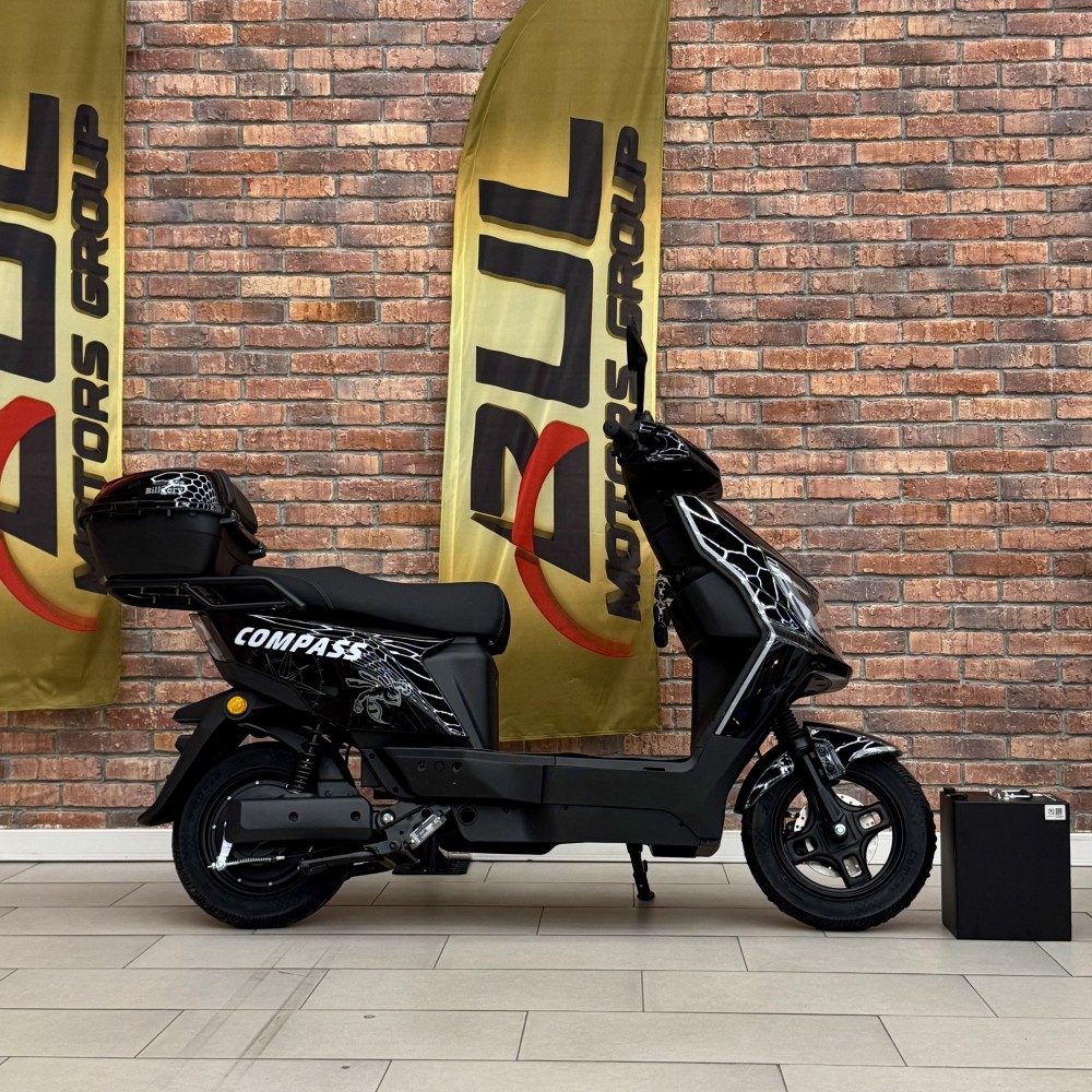 Електроскутер Billgery Compass CS-844226 двигун 1500W акумулятор LiFePO₄ 72V/30Ah до 70 км/год запас ходу 105 км