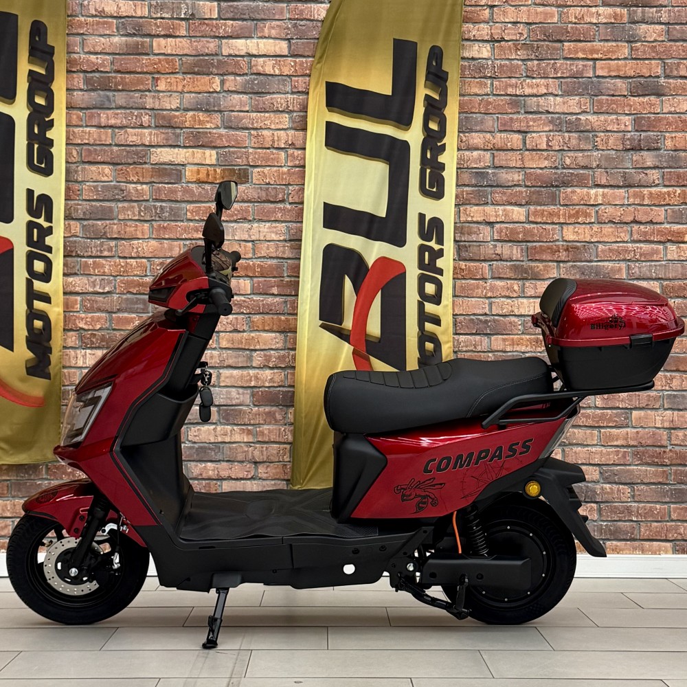 Електроскутер Billgery Compass CS-733115 двигун 1500W акумулятор LiFePO₄ 72V/30Ah до 70 км/год запас ходу 105 км