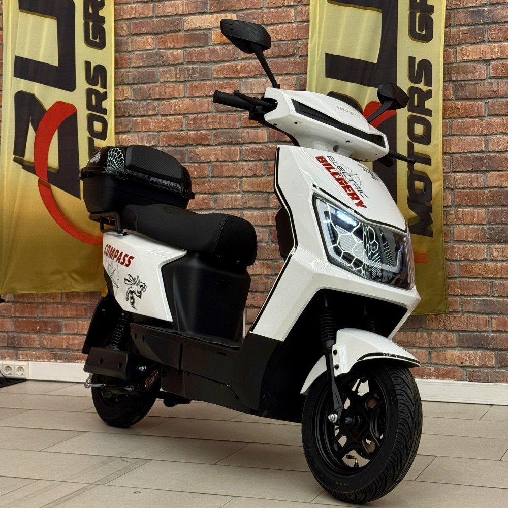 Електроскутер Billgery Compass CS-955337 двигун 1500W акумулятор LiFePO₄ 72V/30Ah до 70 км/год запас ходу 105 км