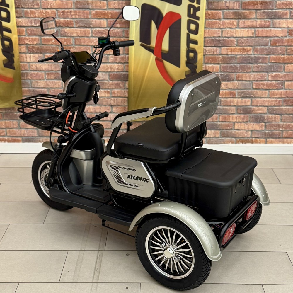 Електричний трицикл Billgery «Atlantic» TL-441803 (1) + 1 ЯЩИК АКУМ, двигун 1200W, акумулятор 72V/23Ah, колеса 300-10, в коробці