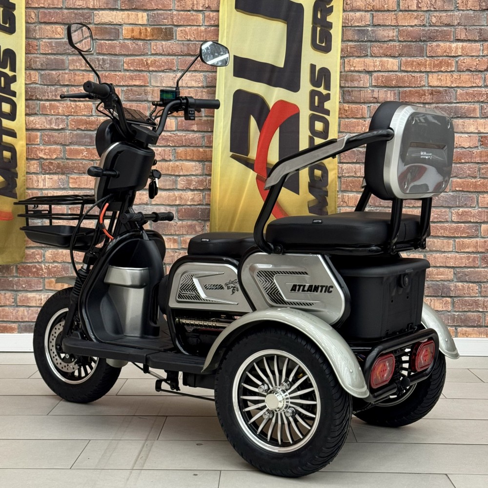 Електричний трицикл Billgery «Atlantic» TL-441803 (1) + 1 ЯЩИК АКУМ, двигун 1200W, акумулятор 72V/23Ah, колеса 300-10, в коробці