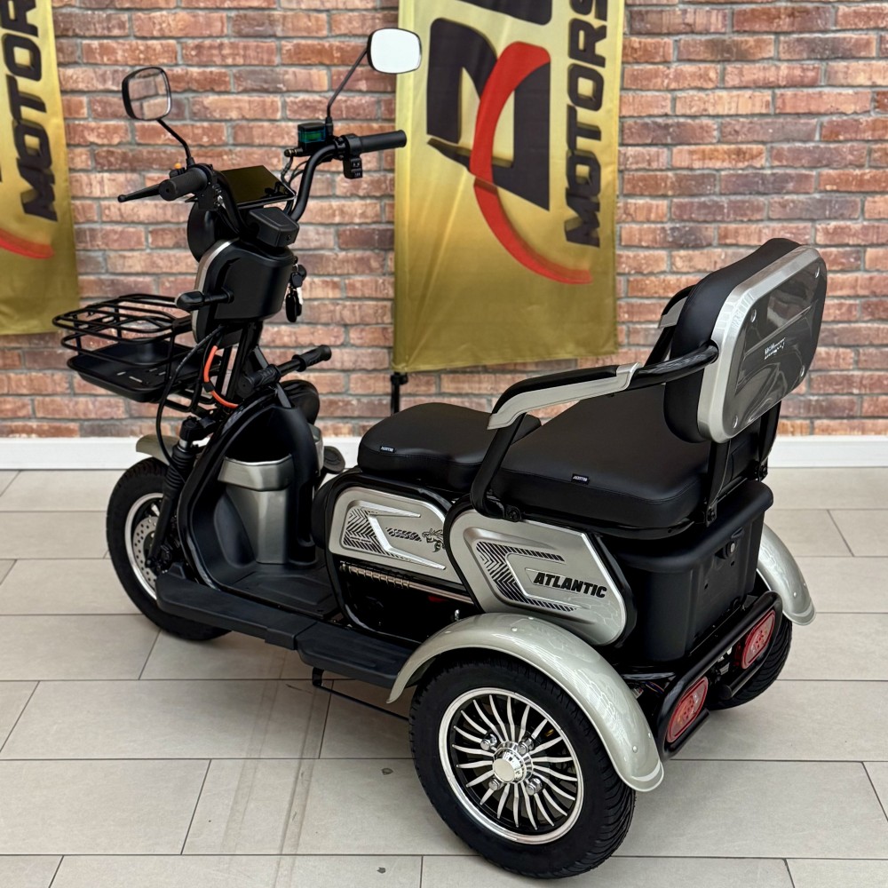 Електричний трицикл Billgery «Atlantic» TL-441803 (1) + 1 ЯЩИК АКУМ, двигун 1200W, акумулятор 72V/23Ah, колеса 300-10, в коробці