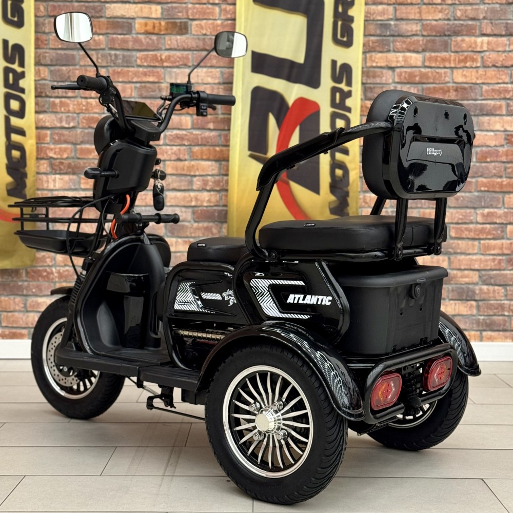 Електричний трицикл Billgery «Atlantic» TL-312556 (1) + 1 ЯЩИК АКУМ, двигун 1200W, акумулятор 72V/23Ah, колеса 300-10, в коробці