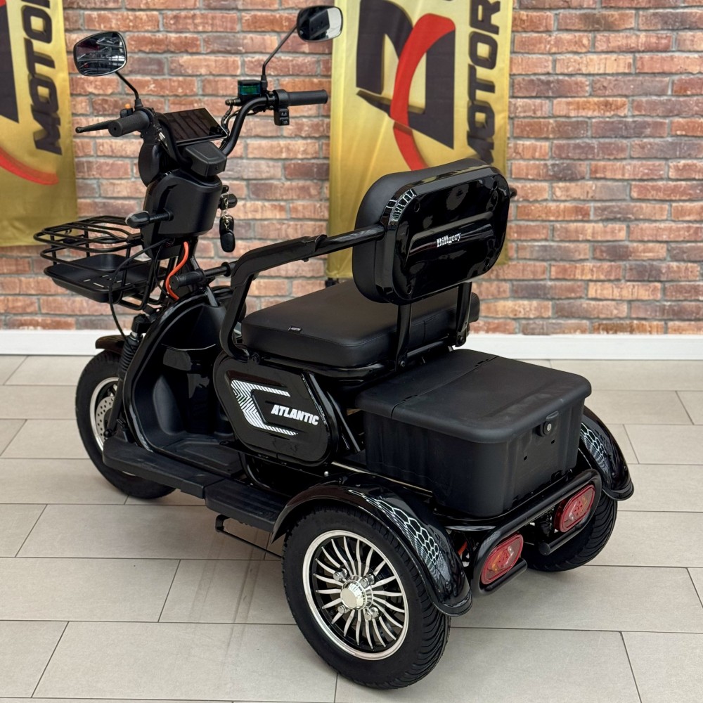 Електричний трицикл Billgery «Atlantic» TL-312556 (1) + 1 ЯЩИК АКУМ, двигун 1200W, акумулятор 72V/23Ah, колеса 300-10, в коробці