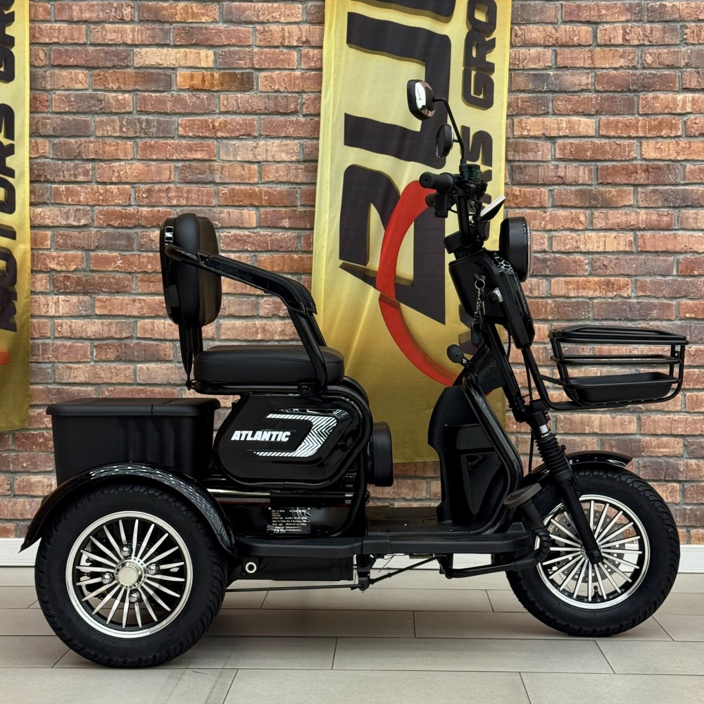 Електричний трицикл Billgery «Atlantic» TL-312556 (1) + 1 ЯЩИК АКУМ, двигун 1200W, акумулятор 72V/23Ah, колеса 300-10, в коробці