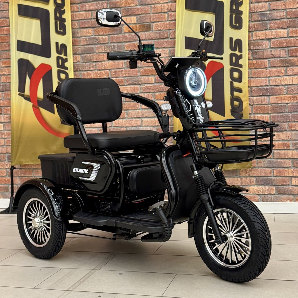 Електричний трицикл Billgery «Atlantic» TL-312556 (1) + 1 ЯЩИК АКУМ, двигун 1200W, акумулятор 72V/23Ah, колеса 300-10, в коробці