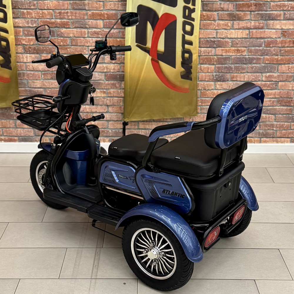 Електричний трицикл Billgery «Atlantic» TL-220143 (1) + 1 ЯЩИК АКУМ, двигун 1200W, акумулятор 72V/23Ah, колеса 300-10, в коробці