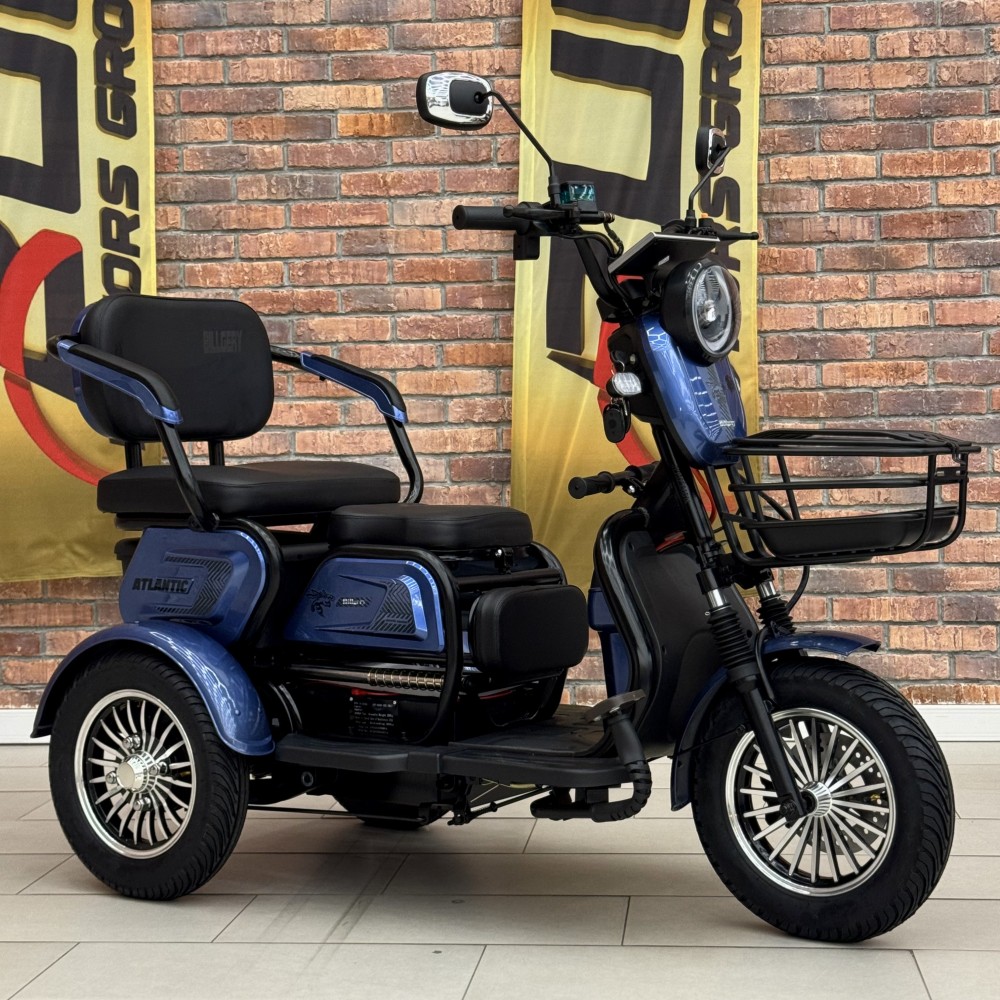 Електричний трицикл Billgery «Atlantic» TL-220143 (1) + 1 ЯЩИК АКУМ, двигун 1200W, акумулятор 72V/23Ah, колеса 300-10, в коробці