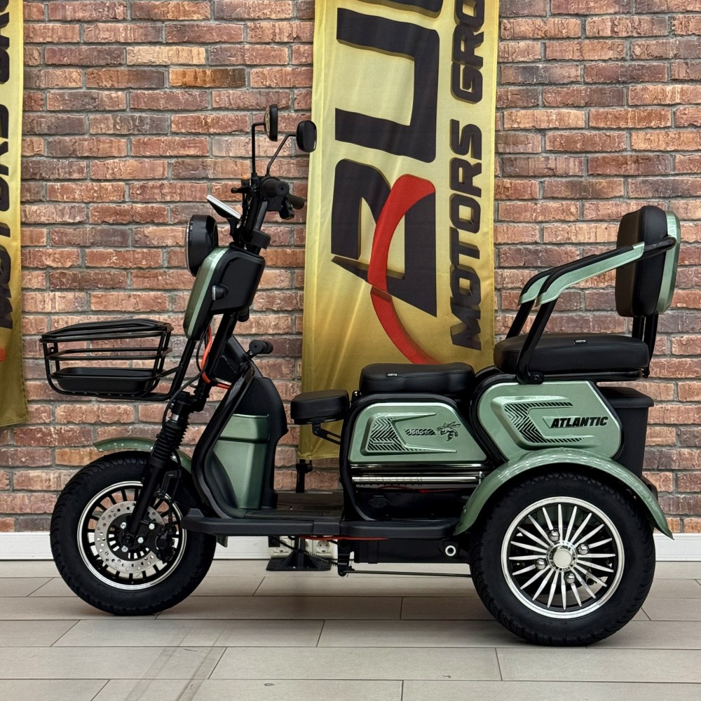 Електричний трицикл Billgery «Atlantic» TL-675592 (1) + 1 ЯЩИК АКУМ, двигун 1200W, акумулятор 72V/23Ah, колеса 300-10, в коробці