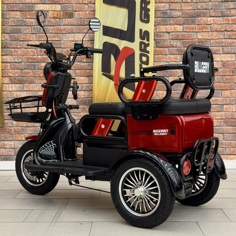 Електричний трицикл Billgery Mozart MR-648203, двигун 1200W, акумулятор графеновий 72V/23Ah, колеса 300-10