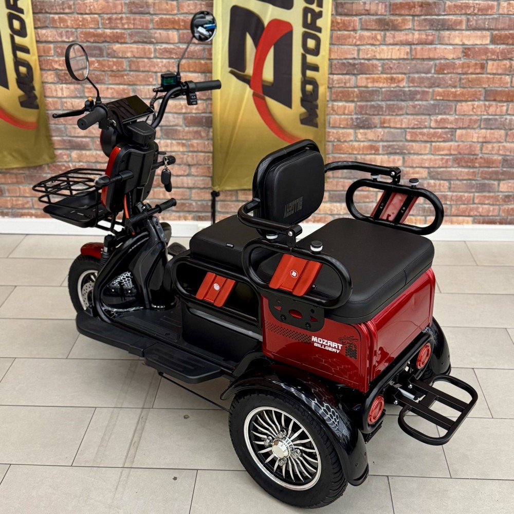 Електричний трицикл Billgery Mozart MR-648203, двигун 1200W, акумулятор графеновий 72V/23Ah, колеса 300-10