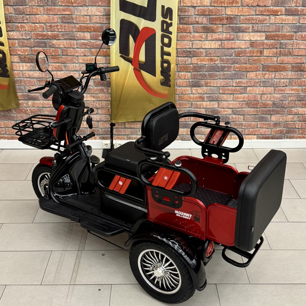 Електричний трицикл Billgery Mozart MR-648203, двигун 1200W, акумулятор графеновий 72V/23Ah, колеса 300-10