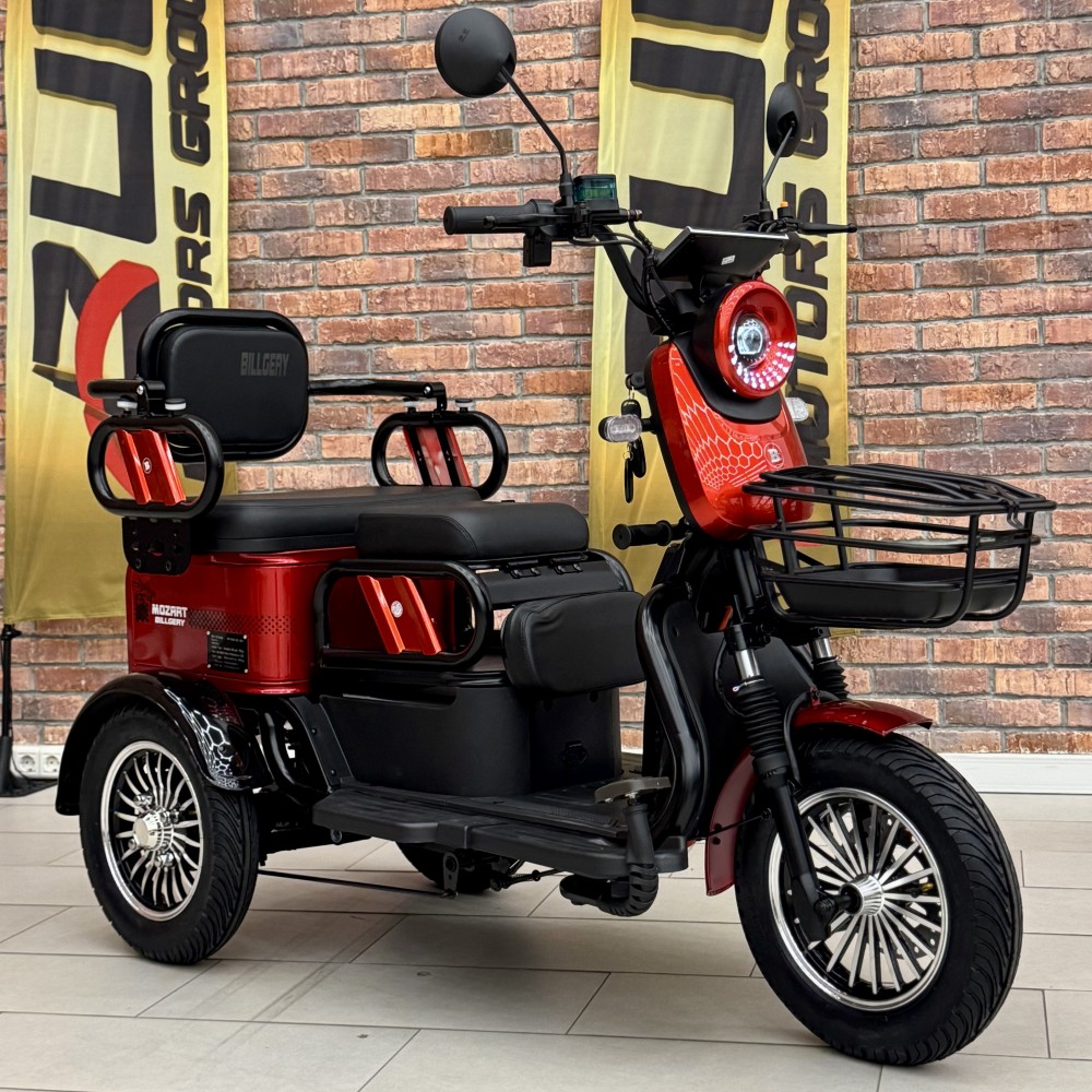 Електричний трицикл Billgery Mozart MR-648203, двигун 1200W, акумулятор графеновий 72V/23Ah, колеса 300-10