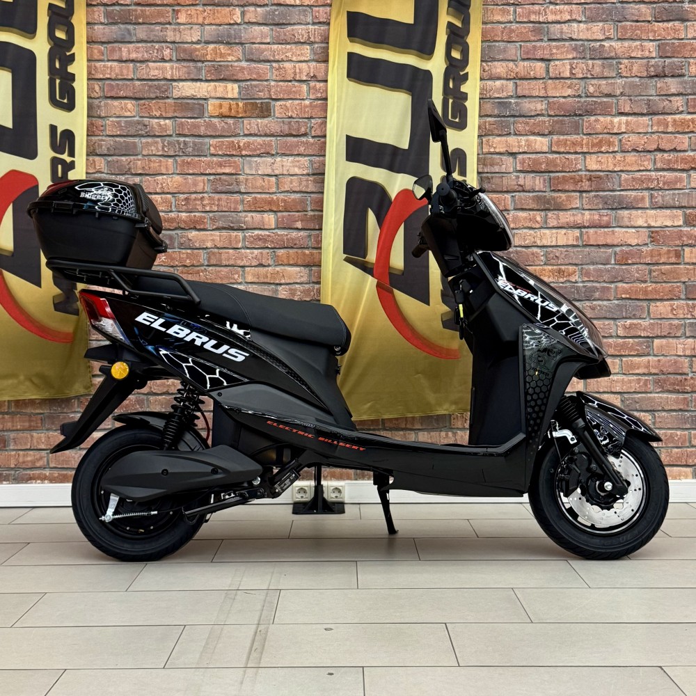 Електроскутер Billgery Elbrus LB-602072 двигун 2000W акумулятор LiFePO₄ 72V/30Ah до 60 км/год, запас ходу 90 км