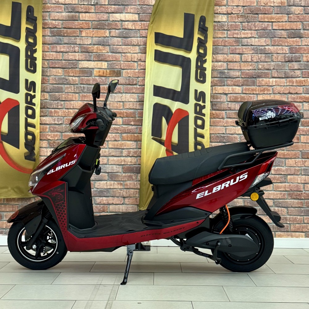 Електроскутер Billgery Elbrus LB-907096 двигун 2000W акумулятор LiFePO₄ 72V/30Ah до 60 км/год, запас ходу 90 км