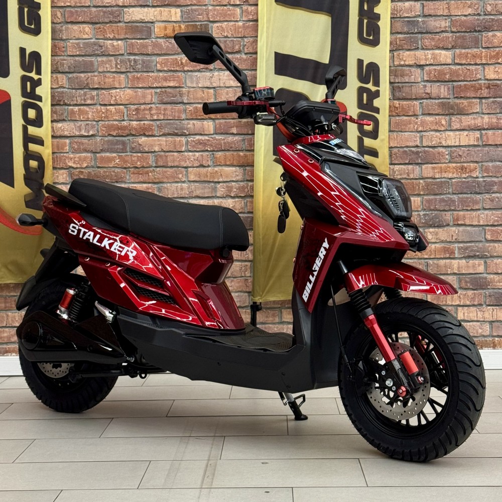 Електроскутер Billgery Stalker SL-155413 двигун 2500W акумулятор LiFePO₄ 72V/40Ah до 70 км/год, запас ходу 110 км