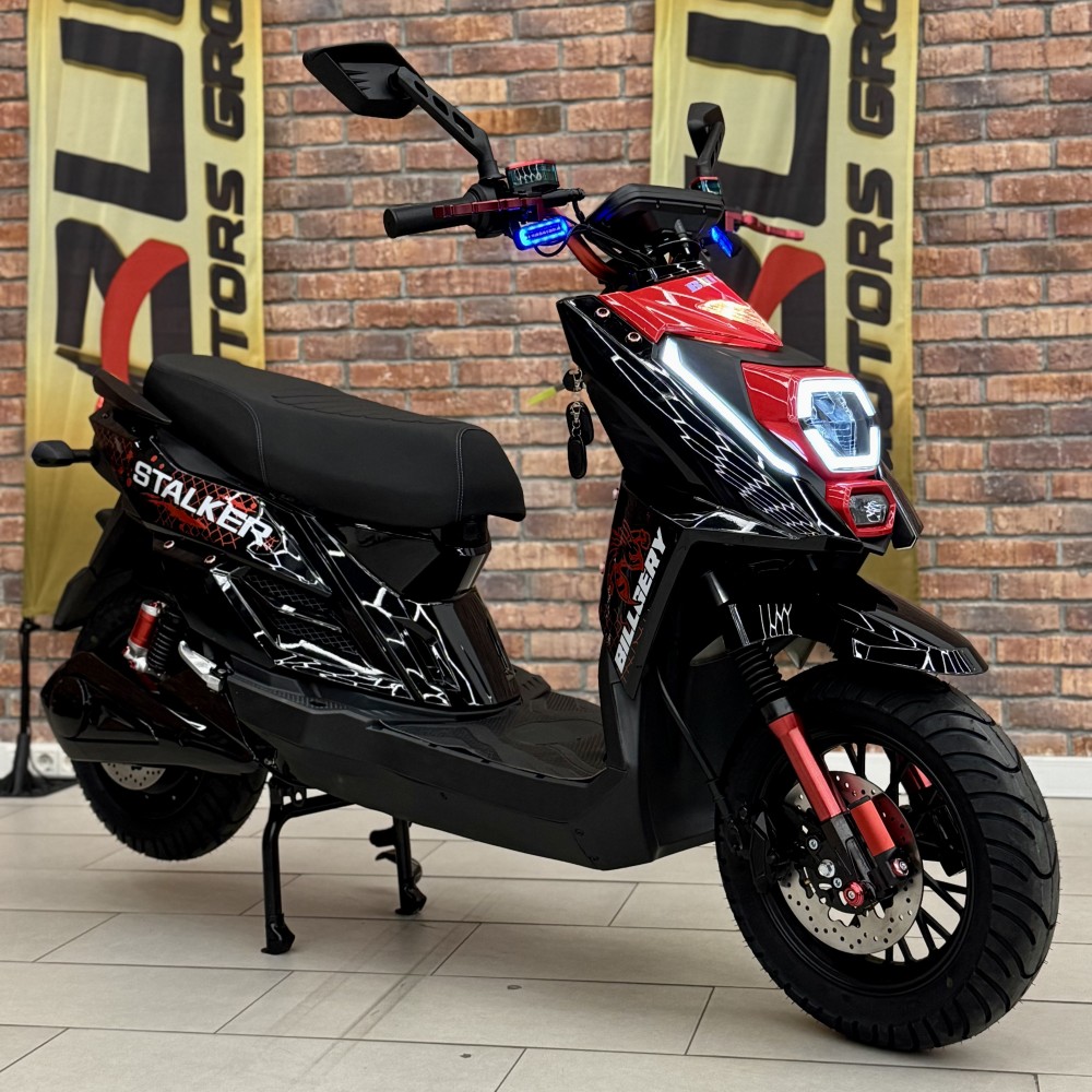 Електроскутер Billgery Stalker SL-673392 двигун 2500W акумулятор LiFePO₄ 72V/40Ah до 70 км/год, запас ходу 110 км