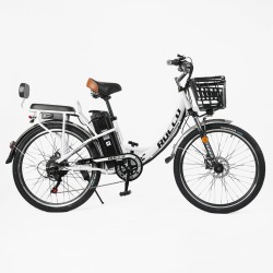Електровелосипед Corso «ROCCO» 26" RC-26210, рама сталева, двигун 500W, акумулятор 48V20AH, кошик